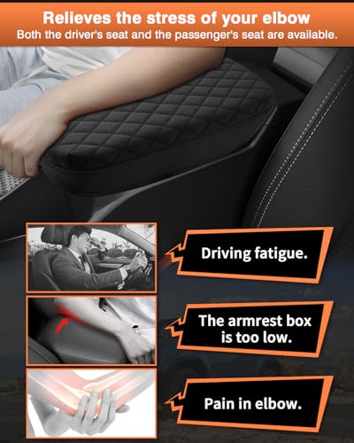 Custom for 2024 2025 2026 Chevy Trax Center Console Cover Armrest Cover for Chevrolet Trax LS (Size for Chevy Trax 2024-2026)
