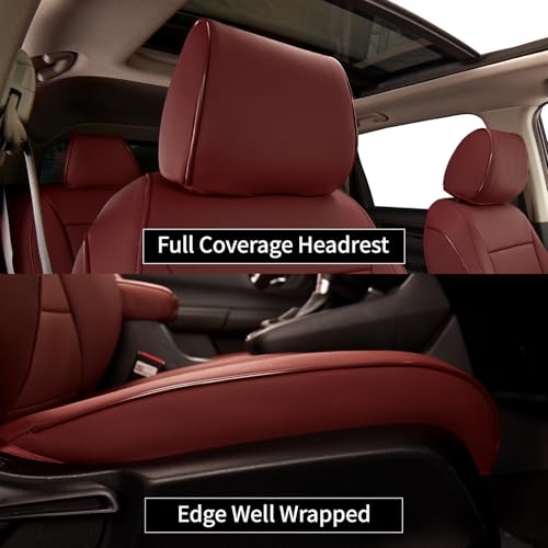Custom Seat Covers for KIA Sportage 2017 (Burgundy / 2017-2022 Sportage S,EX,LX,SX,SX TURBO)