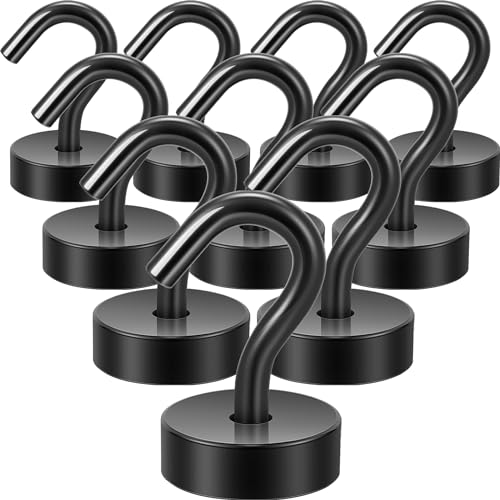 Magnetic Hooks Steel Tube Design for Cruise (Black / 32lb Magnetic Hooks)