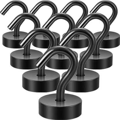 Magnetic Hooks Steel Tube Design for Cruise (Black / 32lb Magnetic Hooks)