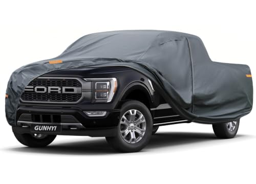 16 Layers Truck Cover Waterproof All Weather. See Truck Size Chart (4 Truck Cover / 4 Truck XL - Max Length to 239",Max Cab to 149")