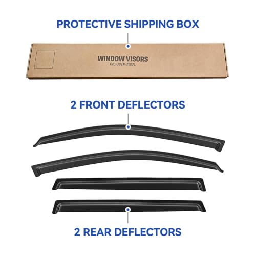 Window Visors Rain Guards for 2006 (2006-2012 Toyota RAV4)