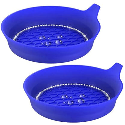 2 PCS Car Cup Coasters (Blue*2pcs / With Diamonds)
