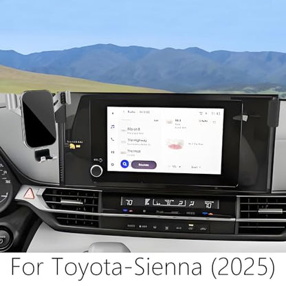 Car Phone Holder for Toyota Sienna LE 2025 2026 [ only for 8 inch Touchscreen ] Auto Interior Accessories Best Cell Phones Mount Cellphone Mobile Cradle Charging Navigation Bracket Screen Stand (for Toyota Sienna LE 2025 2026[8-inch Screen])