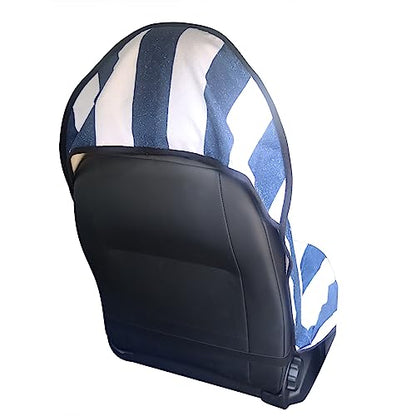 Car Seat Cover Protector Front Seats (1Pcs Front Seat Towel / Blue Stripe)