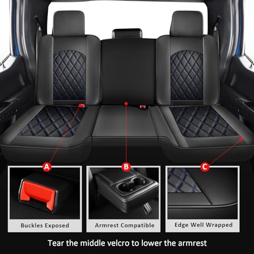 Seat Covers Full Set for 2009 (Black and Blue / Full Set (Curved Back))