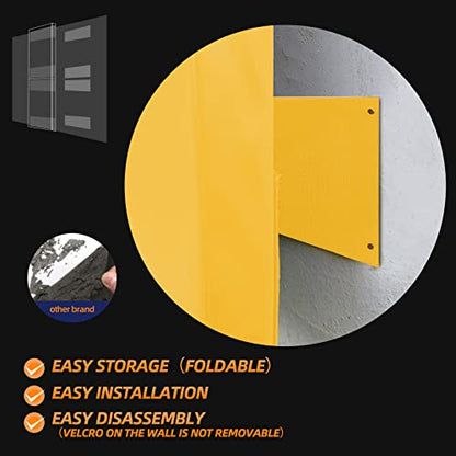 4 Pack Wall Protection Pads 2" Thick Foam Wall Padding (60" x 20" x 2" / 4 PACK / YELLOW)
