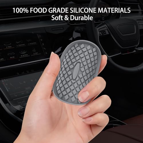 Car Cup Coasters [4 Pack] Silicone Car Coasters (4 Pack-deep Grey)
