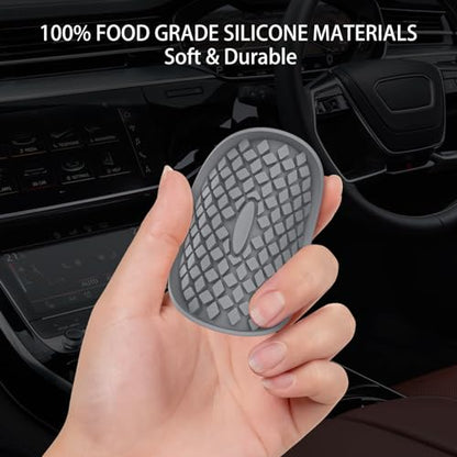 Car Cup Coasters [4 Pack] Silicone Car Coasters (4 Pack-deep Grey)