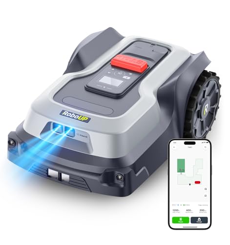 T1200Pro Robot Lawn Mower Wire Free for 0.37 Acre with RTK+Vision (T1200Pro)