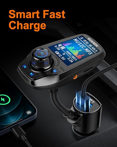 Bluetooth FM Transmitter for Car (18W/5V-Black)