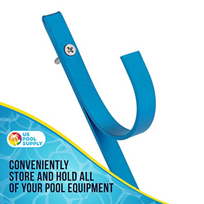 Pool Pole Hanger (2 Poles - Hangers / Blue)