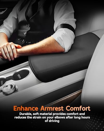 for 2026 Cadillac Vistiq Center Console Cover Armrest Box Cover for 2026+ Vistiq Accessories Console Arm Rest Protector (2026+ Cadillac Vistiq)