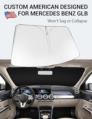 Custom Fit Car Windshield Sun Shade for 2020 (Mercedes Benz GLB 2020-2026)
