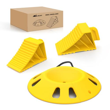Trailer Tongue Jack Wheel Chocks and Dock Kit