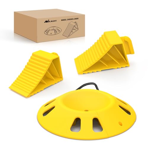 Trailer Tongue Jack Wheel Chocks and Dock Kit