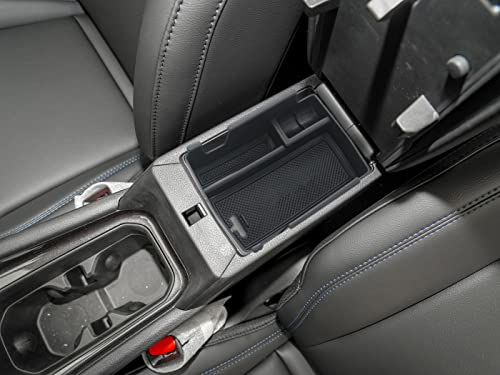 Center Console Tray Armrest Secondary Glove Storage Box Compatible with Jeep Compass 2022 2023 2024 2025 Black Interior Accessories Center Console Organizer (Armrest Box)
