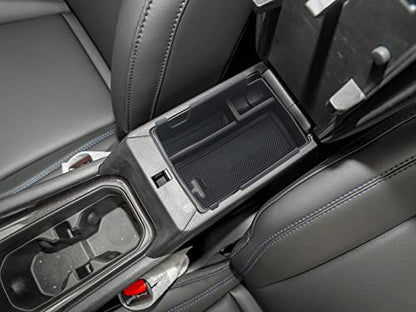 Center Console Tray Armrest Secondary Glove Storage Box Compatible with Jeep Compass 2022 2023 2024 2025 Black Interior Accessories Center Console Organizer (Armrest Box)
