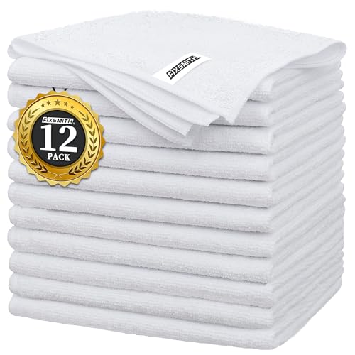 White Microfiber Cleaning Cloth (12pk / White)