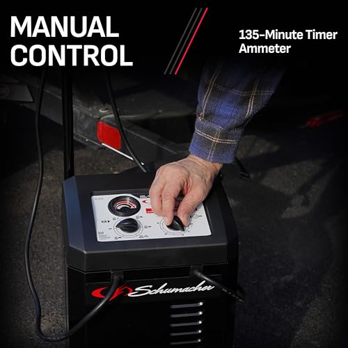 Wheeled 10A Car Battery Charger & Maintainer (200 Amp)