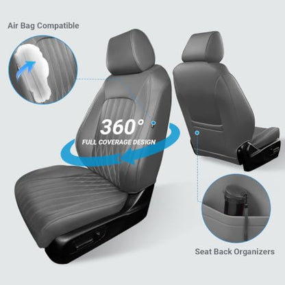 Custom for Honda CRV Seat Covers 2023 (Grey / CR-V2023-2026 EX,EXL,LX ,Sport,Hybrid)
