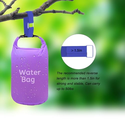 1"x16ft Hook and Loop Straps with 25 Metal Buckles (1in x 16ft Blue)