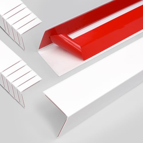 10PCS 48" White Metal Corner Protectors (10pack-48.0 x 1.0 x 1.0 in / White)