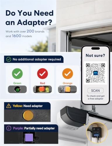 Smart Garage Door Opener Remote with External Antenna (MSG200 with 2 door sensors)