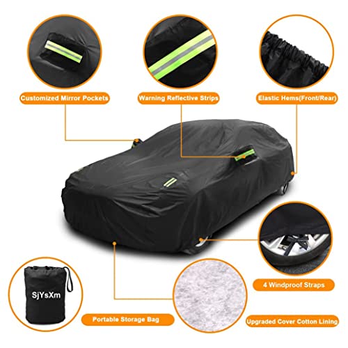 Upgraded Car Cover Compatible with Chevrolet Corvette 1980 (Compatible with Chevrolet Corvette C7 C6 C5 C4)