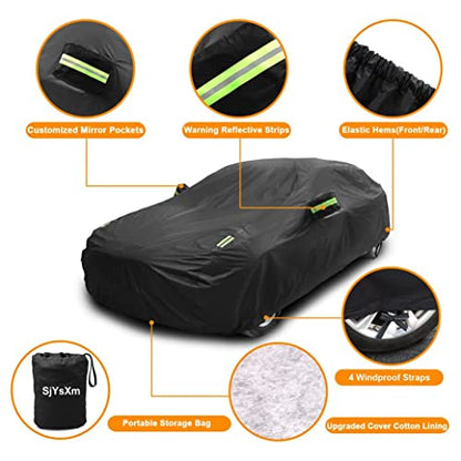 Upgraded Car Cover Compatible with Chevrolet Corvette 1980 (Compatible with Chevrolet Corvette C7 C6 C5 C4)