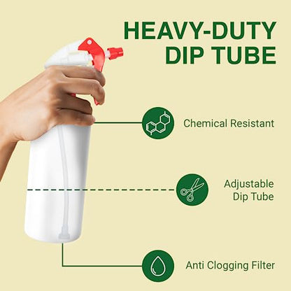Spray Bottle Nozzle Replacement Tops (24 Pack / Red)