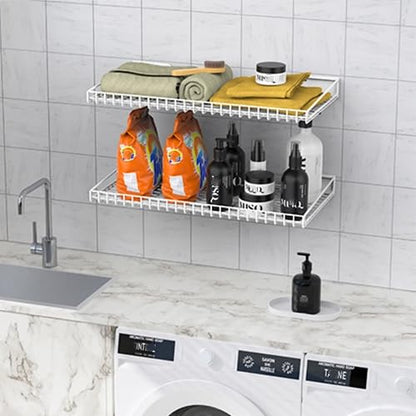 Wall Mounted Storage Shelves (White)
