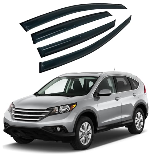 4PCS Rain Guards Window Visors Wind Deflector Fits for 2012 (For 2012-2016 Honda CRV)
