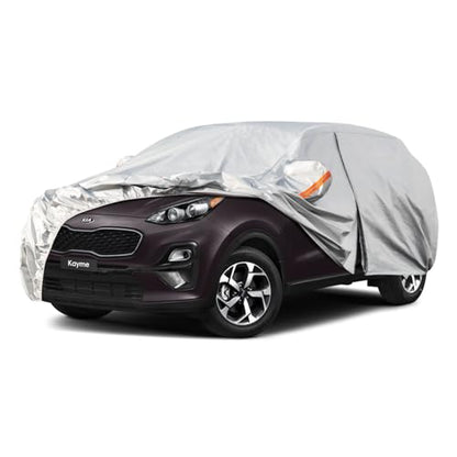6 Layers SUV Car Cover Custom Fit for Kia Sportage（1994 (LM-Silver / Custom Fit Kia Sportage)