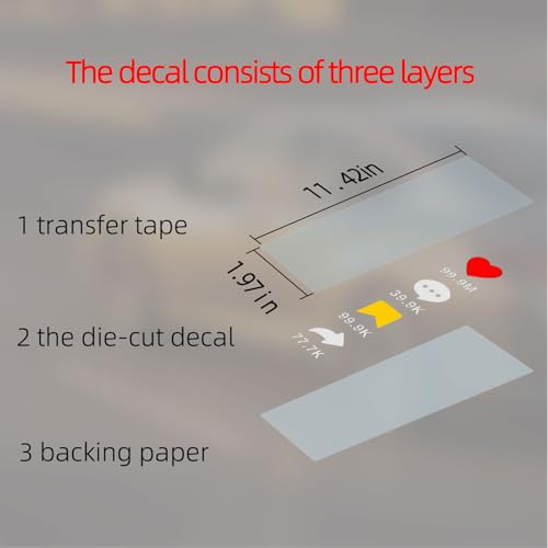 2 PCS Tiktok Inspired Car Stickers Decals