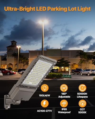 300W LED Parking Lot Lights (Adjustable Arm Mount 300W 2P)