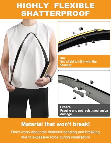 in Channel Window Visors Rain Guards for Honda CR (Fit for 2023-2026 Honda CRV)