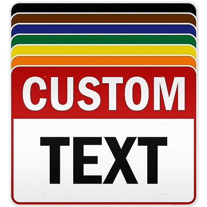 Custom Sign Custom Sign for Business (Header - Horizontal / 36x48 - DiBound Reflective)
