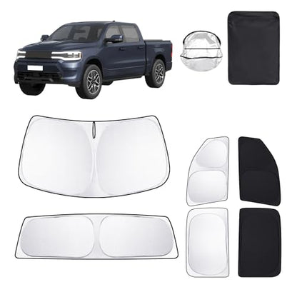 6PCS Car Window Shades for Dodge RAM 1500 Crew Cab 2019 (For RAM 1500 2019-2026)