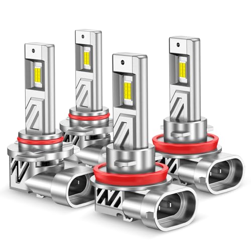 10X Brightener 9005 H11 Led Bulbs Combo for Car Owners (9005 H11)