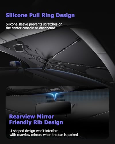 2026 CRV Windshield Sun Shade Umbrella Foldable UV Block CR V Car Front Window Sunshade (CRV 2023 2024 2025 2026)