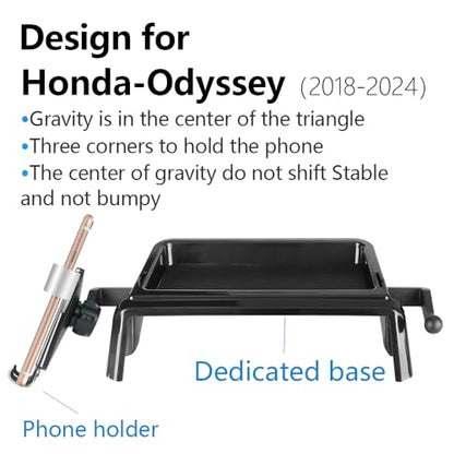 Car Phone Holder Center Console Organizer Tray for Honda Odyssey 2018 2019 2020 2021 2022 2023 2024 [Not for 2025