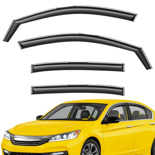 Extra Durable Window Deflectors in (For Honda Accord 13-17)