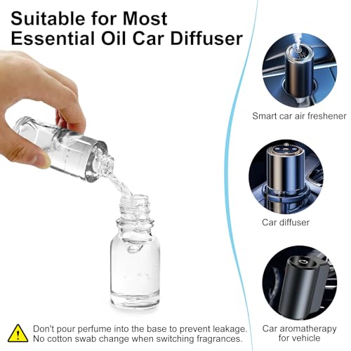 2 Packs Essential Oil Refill for Smart Car Air Freshener