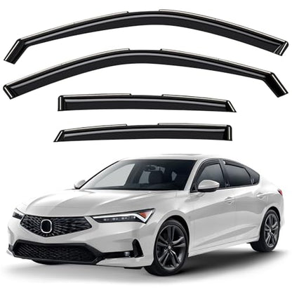 Window Deflectors Smoke Tinted in (For Integra 23-26)