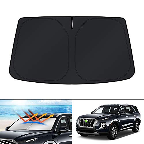 Windshield Sun Shade Custom Fit Car Sun Shade for 2020 (For | Hyundai Palisade 2020-present)