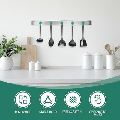 Magnetic Hooks Steel Tube Design for Cruise (Green / 40lb Magnetic Hooks)