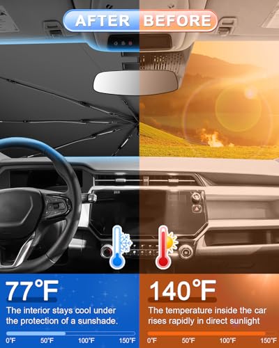 for 2027 Chevy Bolt EV Car Windshield Sun Shade Umbrella for 2027+ Chevy Bolt EV Accessories (2027 Bolt EV)