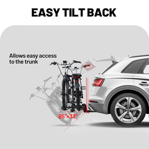 Foldable 2 Bike Rack (2-Bike Rack+200LBS (Hooks Design))