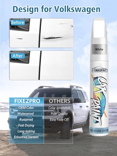 LD7X 2R Platinum Gray Metallic Touch Up Paint for Volkswagen (For volkswagen / Platinum Gray Metallic(LD7X/2R) Compatible with Atlas/Atlas-Cross-Sport/Beetle/Golf/Golf-Alltrack/Golf-SportWagen/Jetta/Passat/Taos/Tiguan)